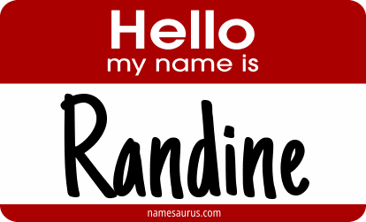 Hello my name is Randine png download