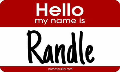 Hello my name is Randle png download