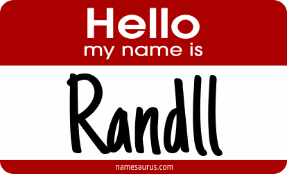 Hello my name is Randll png download