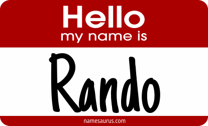 Hello my name is Rando png download