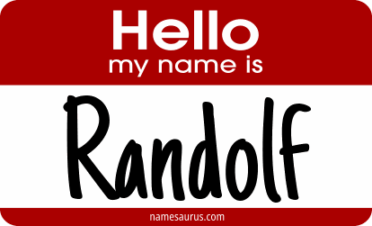 Hello my name is Randolf png download
