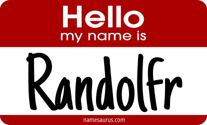 Hello my name is Randolfr png download