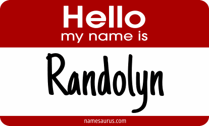 Hello my name is Randolyn png download