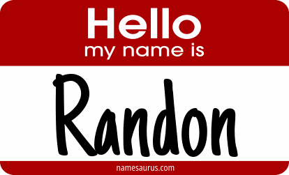 Hello my name is Randon png download