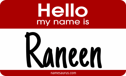Hello my name is Raneen png download