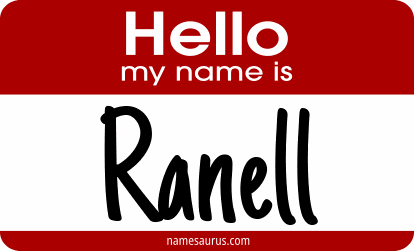 Hello my name is Ranell png download