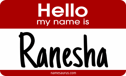 Hello my name is Ranesha png download