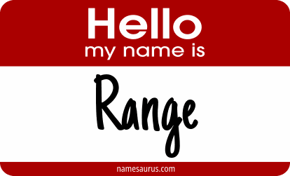 Hello my name is Range png download