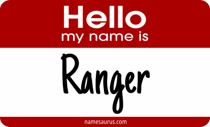 Hello my name is Ranger png download