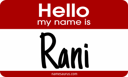 Hello my name is Rani png download