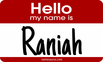 Hello my name is Raniah png download