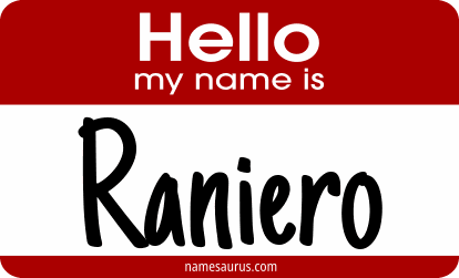Hello my name is Raniero png download