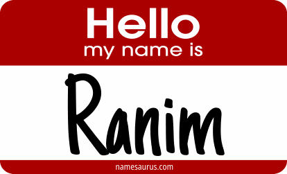 Hello my name is Ranim png download