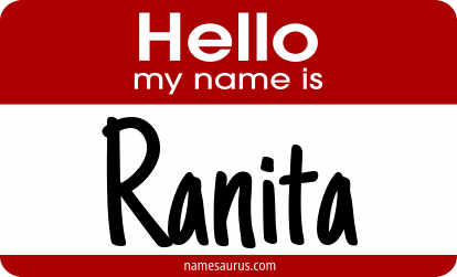 Hello my name is Ranita png download
