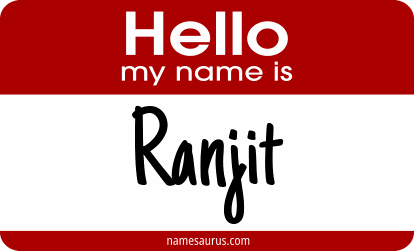 Hello my name is Ranjit png download