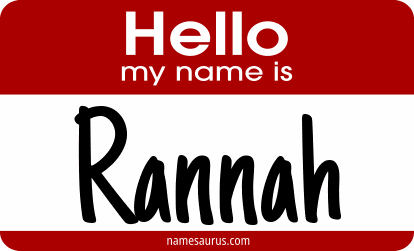 Hello my name is Rannah png download