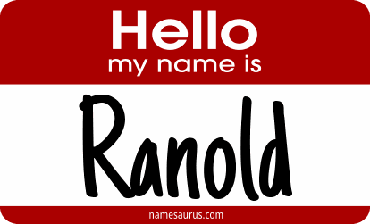 Hello my name is Ranold png download