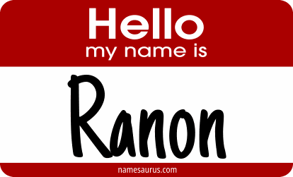 Hello my name is Ranon png download