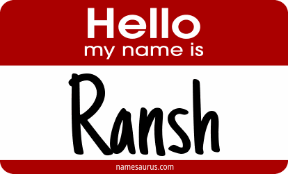 Hello my name is Ransh png download