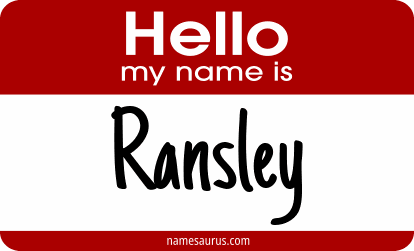 Hello my name is Ransley png download