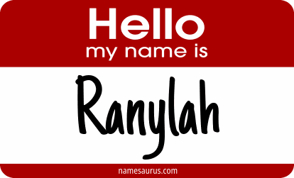 Hello my name is Ranylah png download