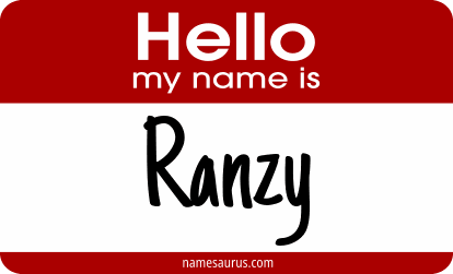 Hello my name is Ranzy png download