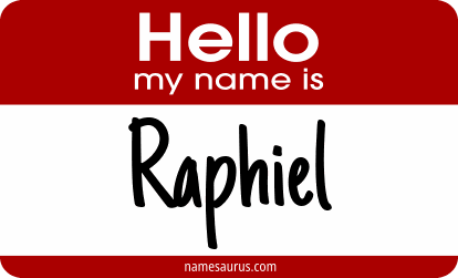 Hello my name is Raphiel png download
