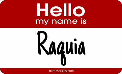 Hello my name is Raquia png download