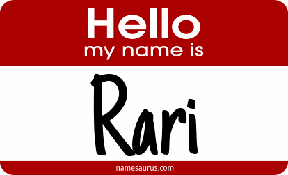 Hello my name is Rari png download