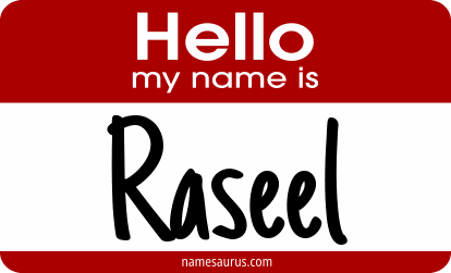Hello my name is Raseel png download