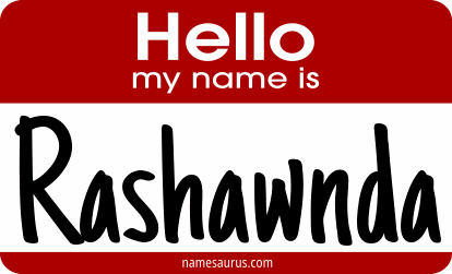 Hello my name is Rashawnda png download
