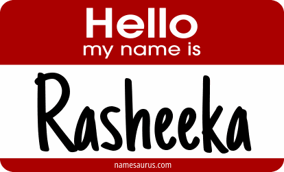 Hello my name is Rasheeka png download