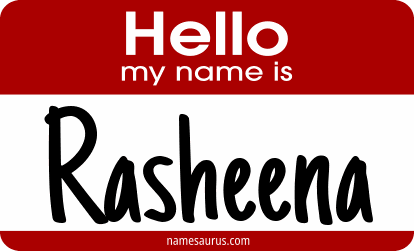 Hello my name is Rasheena png download