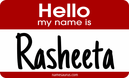 Hello my name is Rasheeta png download