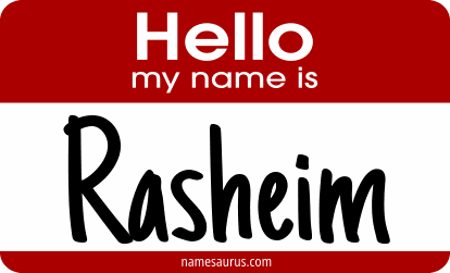 Hello my name is Rasheim png download