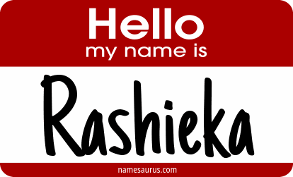 Hello my name is Rashieka png download
