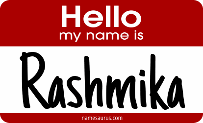 Hello my name is Rashmika png download