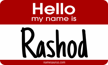 Hello my name is Rashod png download