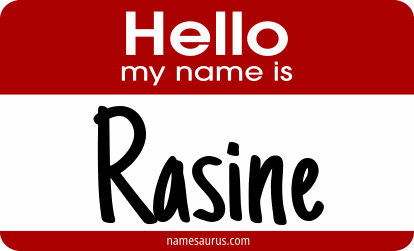 Hello my name is Rasine png download