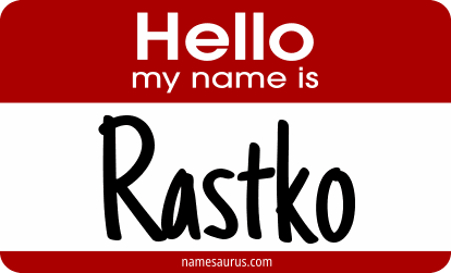 Hello my name is Rastko png download