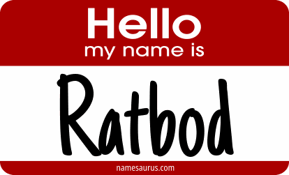 Hello my name is Ratbod png download