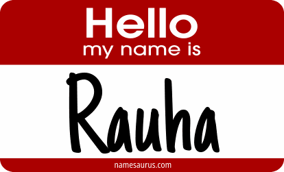 Hello my name is Rauha png download