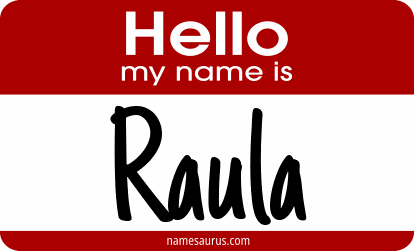 Hello my name is Raula png download