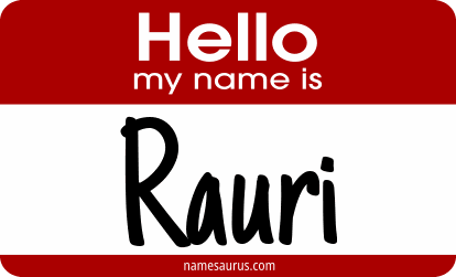 Hello my name is Rauri png download