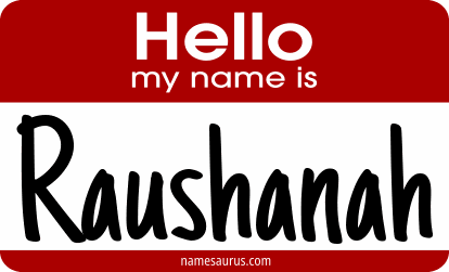 Hello my name is Raushanah png download