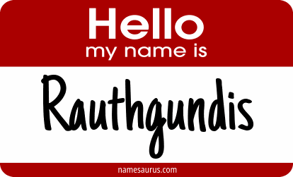 Hello my name is Rauthgundis png download