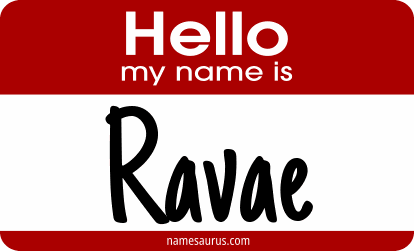 Hello my name is Ravae png download