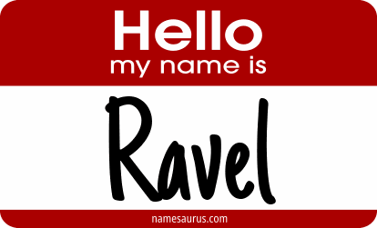 Hello my name is Ravel png download