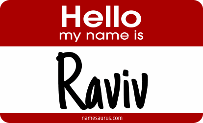Hello my name is Raviv png download