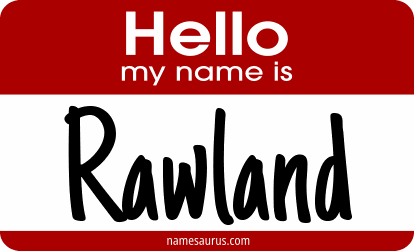 Hello my name is Rawland png download